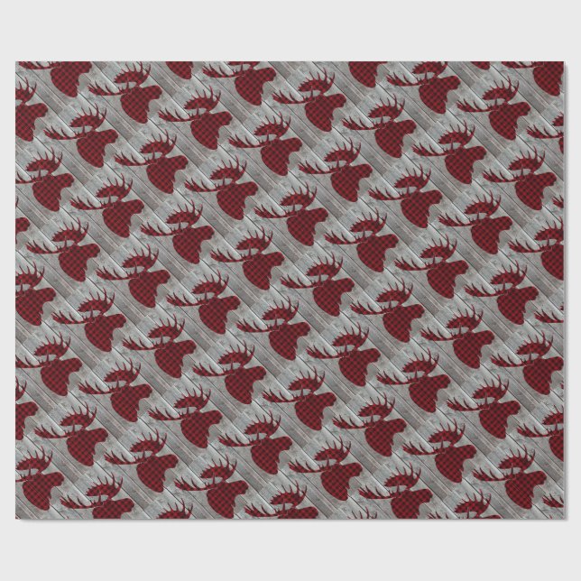 Moose Wrapping Papper Presentpapper (Platt)