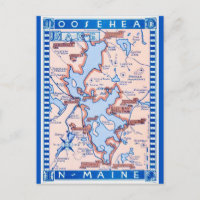 Moosehead Lake Maine vykort