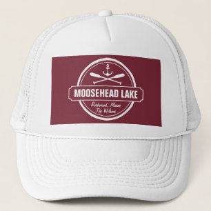 Moosehead Sjö Maine ankare anpassningsbar town oc Truckerkeps