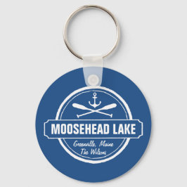 Moosehead Sjö Maine ankare anpassningsbar town och Nyckelring