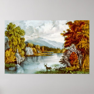 Moosehead Sjö Poster Skriv ut