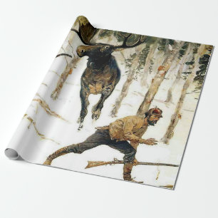 Moosejakten av Frederic Remington Presentpapper