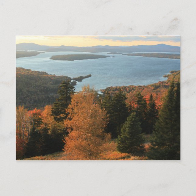 Mooselookmeguntic Sjö under hösten Vykort (Framsida)