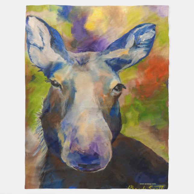 Moosey Moose Alaska Fleece Blanket (Framsidan)