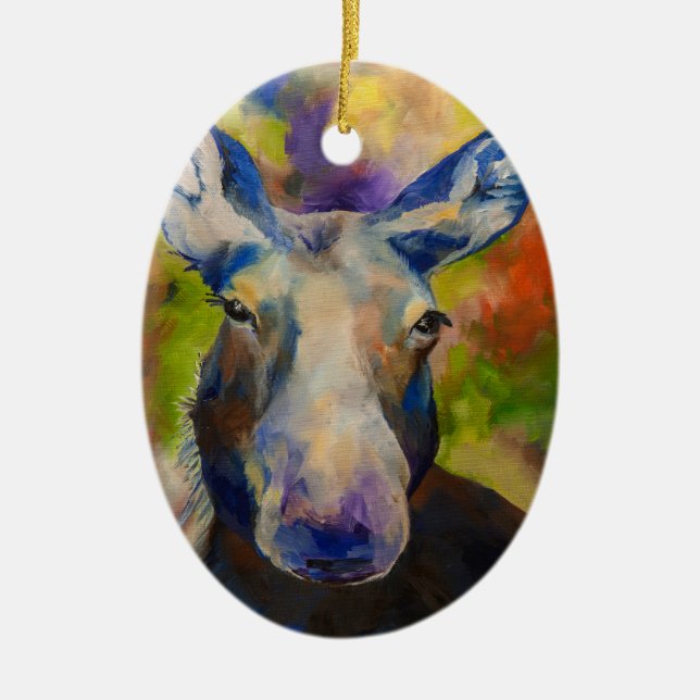 Moosey Moose Ceramic Ornament (Framsidan)