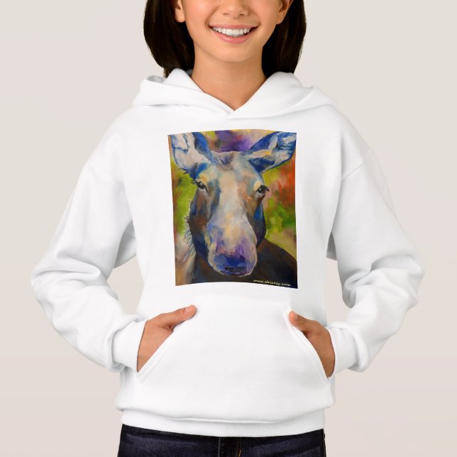 Moosey Moose Hoodie T Shirt (Framsida)