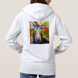 Moosey Moose & Puppy Sled Hund T Shirt