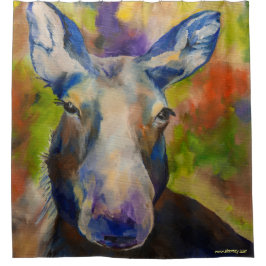 Moosey Moose Shower Curtain