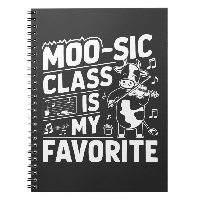 Moosic-klassen är min favoritundervisningen Moo Co Anteckningsbok (Framsidan)