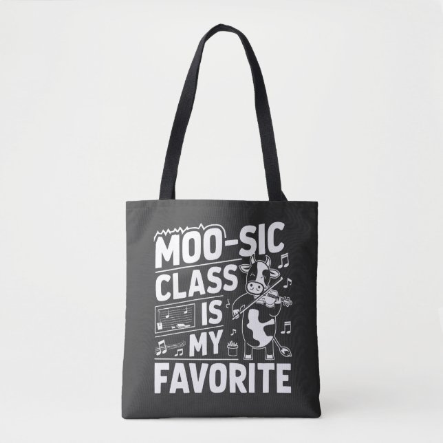 Moosic-klassen är min favoritundervisningen Moo Co Tygkasse (Framsida)