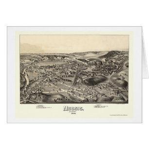 Moosic panorama- karta för PA - 1892 Hälsningskort