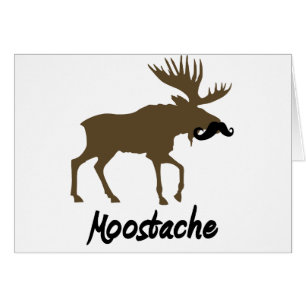 Moostache Hälsningskort