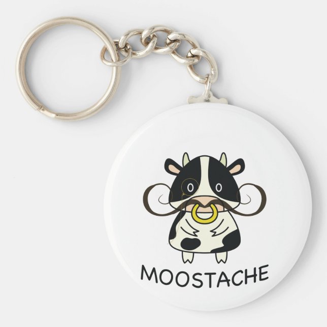 Moostache Nyckelring (Framsidan)