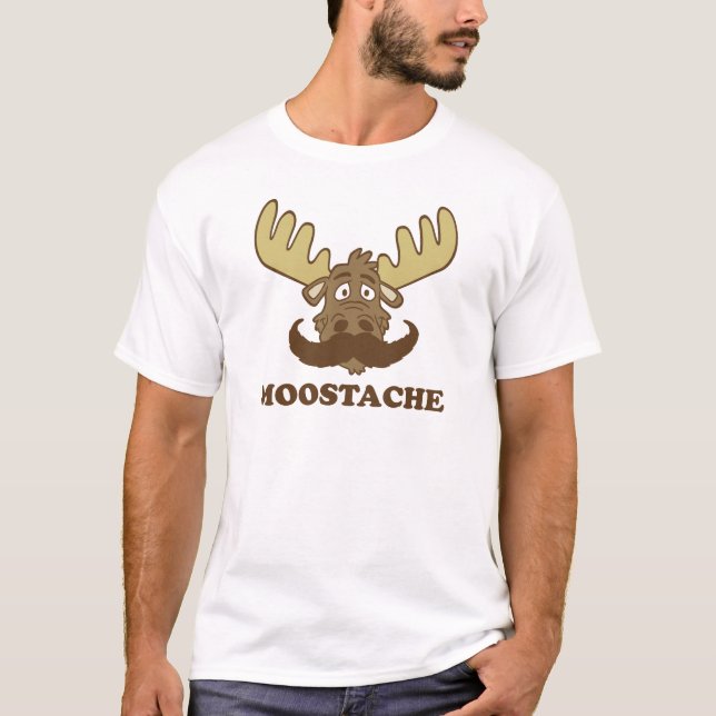 Moostache T-shirt (Framsida)