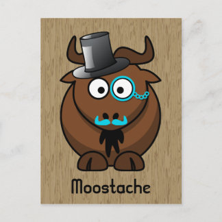 Moostache Vykort