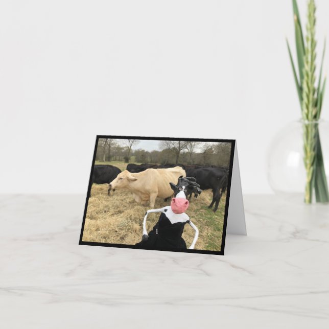 Mootilda säger "HAY!" Kort (Framsida)