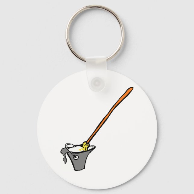 Mop Bucket Nyckelring (Framsida)