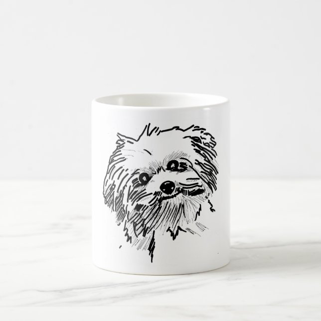 Mop-Hund Kaffemugg (Center)