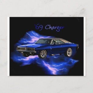 Mopar: 69 Dodge Charger Vykort