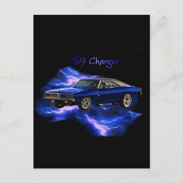 Mopar: "69 Dodge Charger Vykort (Framsida)