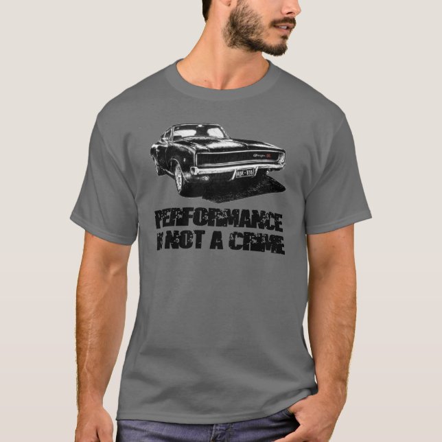 Mopar - Dodge Charger - Prestanda är inget brott T Shirt (Framsida)
