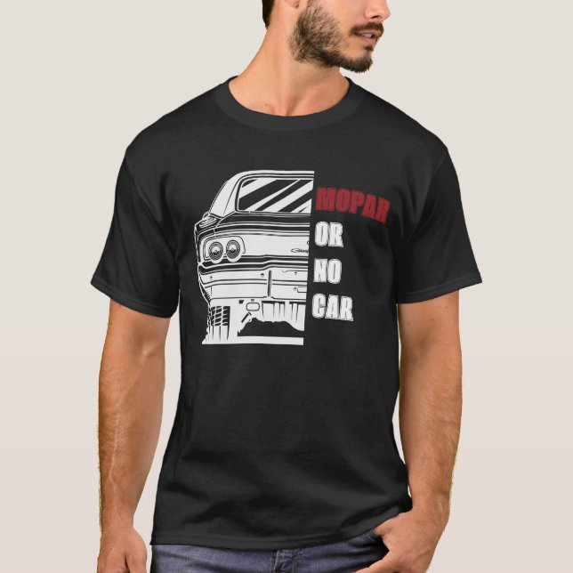 Mopar eller ingen bil - laddarmussla T-Shirt (Framsida)