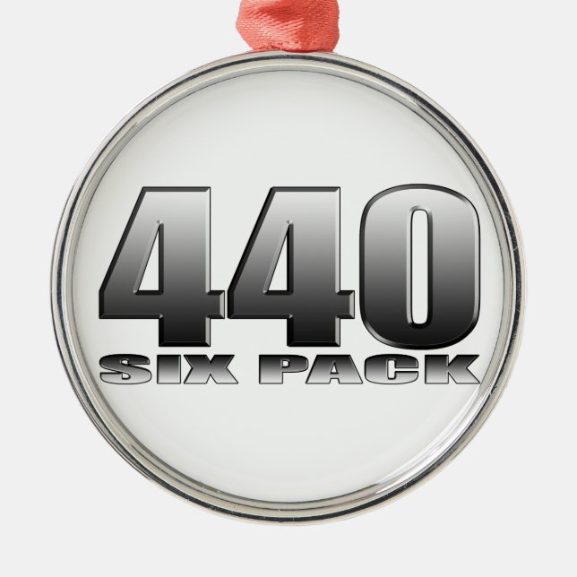 Mopar fint 440 sex packe julgransprydnad metall (Framsidan)