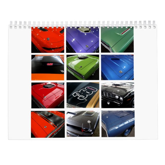 Mopar Huvas-kalender Kalender (Baksida)