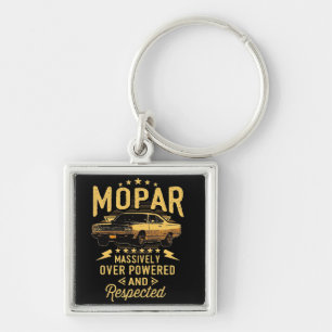 Mopar - Massivt överdriven och respekterad Fyrkantig Silverfärgad Nyckelring