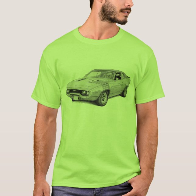 Mopar - Plymouth - Road Runner - Satellite - GTX Tee Shirt (Framsida)