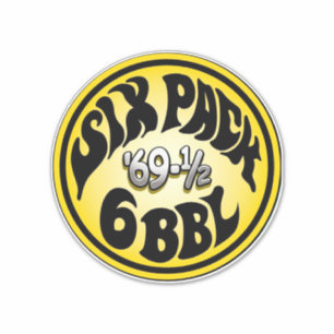 Mopar - Sex paket - Toppen Bee - Roadrunner Sticke Klistermärken