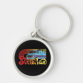 Mopar - Streetvan Rund Silverfärgad Nyckelring