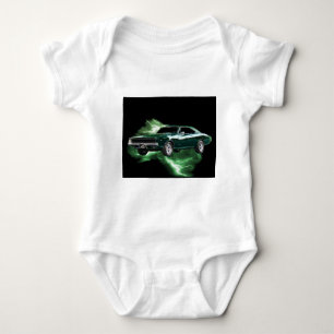 Mopar: 'Uppladdare för 68 fint med grön blixt Tee Shirt