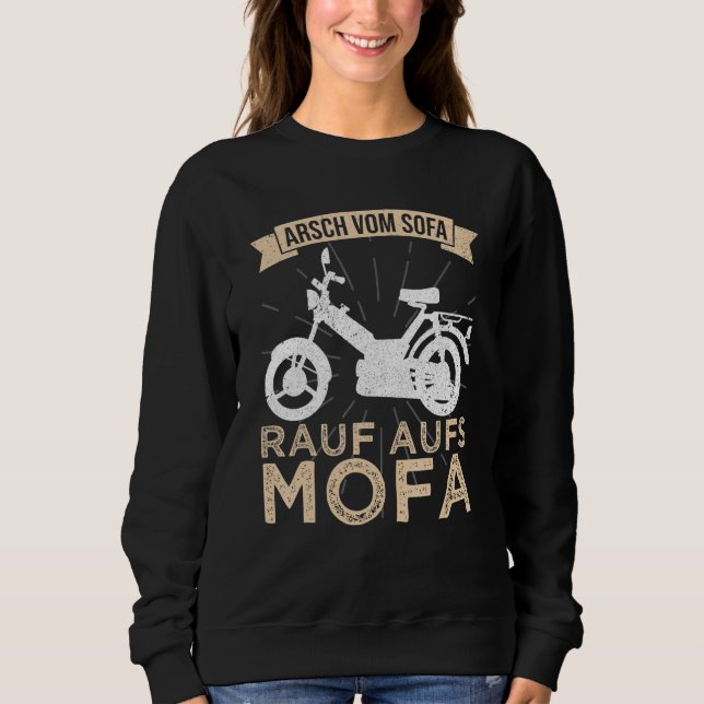 Moped Driving Moped Driver Mofaclub Mofa Mofa Mofa T Shirt (Framsida)