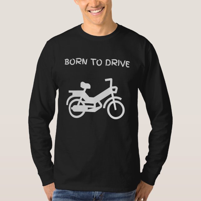 Moped moped two stroke 2 stroke saying motorbike t t shirt (Framsida)