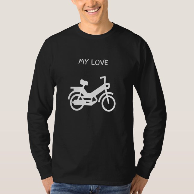 Moped moped two stroke 2 stroke saying motorbike t t shirt (Framsida)