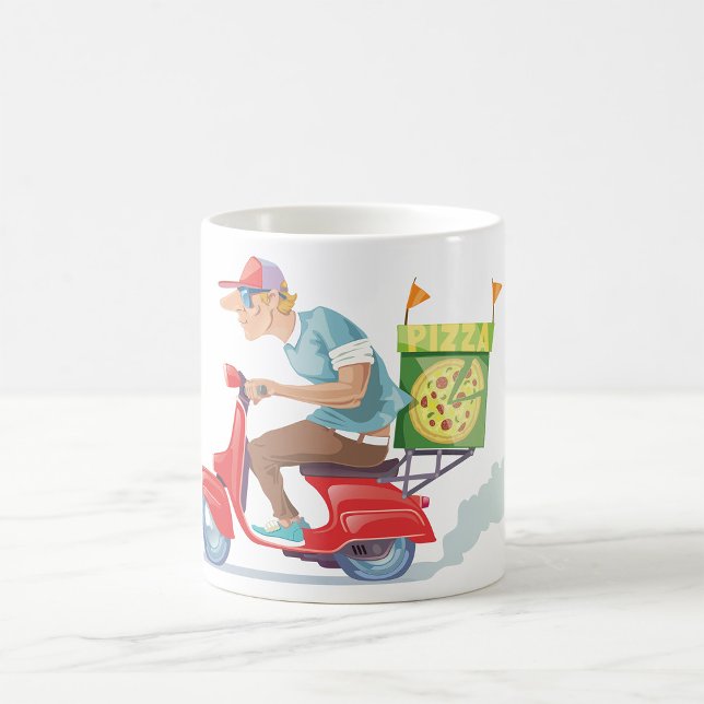 Moped Pizza Delivery Kaffemugg (Skapare uppladdad)