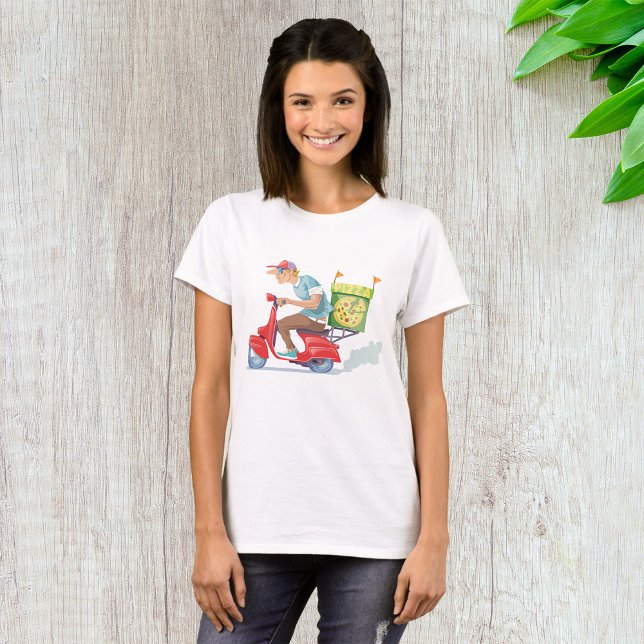 Moped Pizza Delivery T Shirt (Skapare uppladdad)