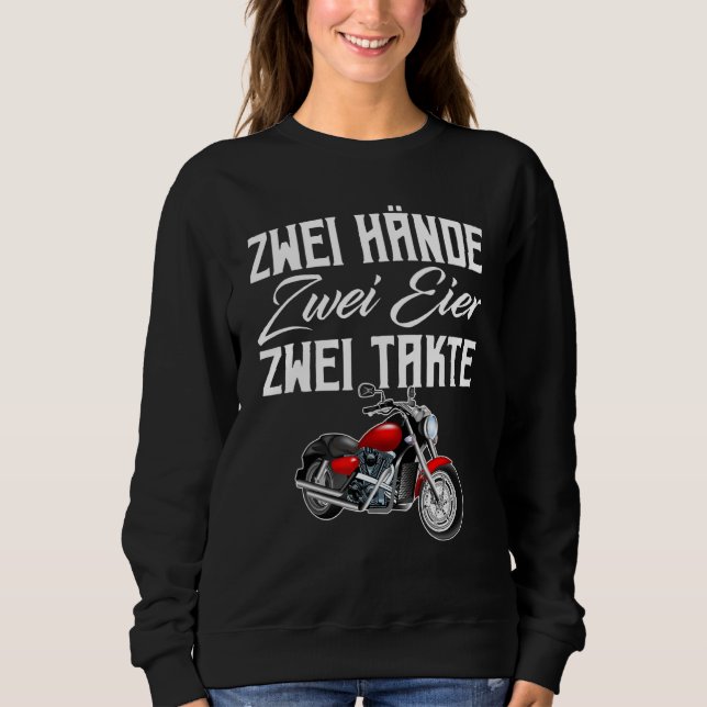 Moped Supermoto Enduro Biker Stil Chopper Motocr T Shirt (Framsida)
