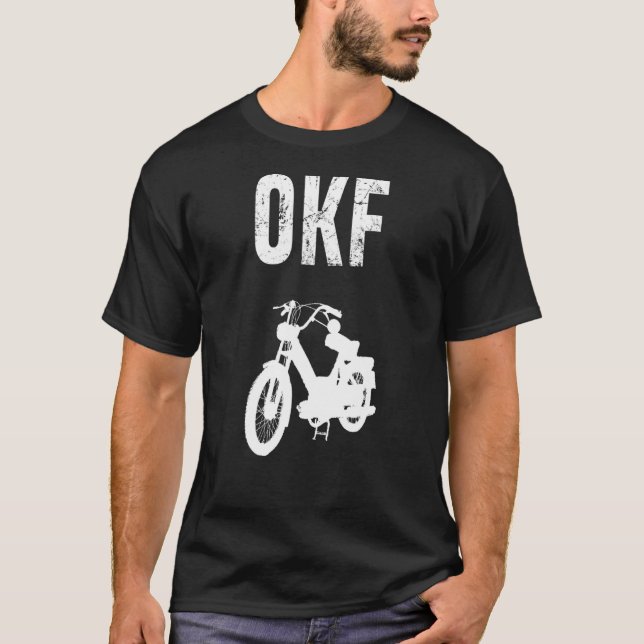 Moped Village Speulating Driving Location Control T Shirt (Framsida)