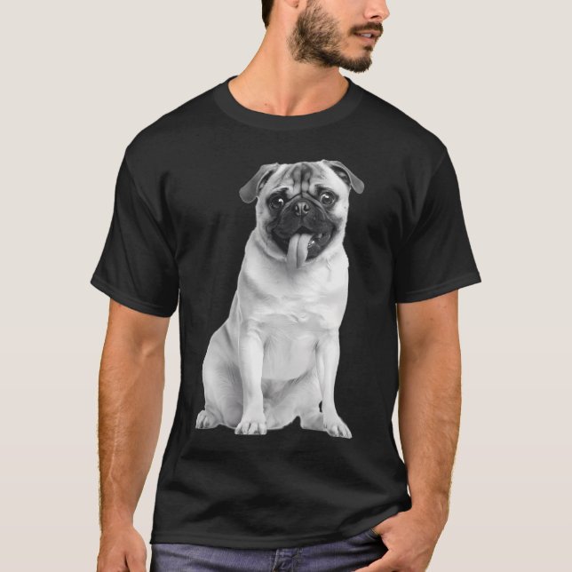 Mops 02 t shirt (Framsida)