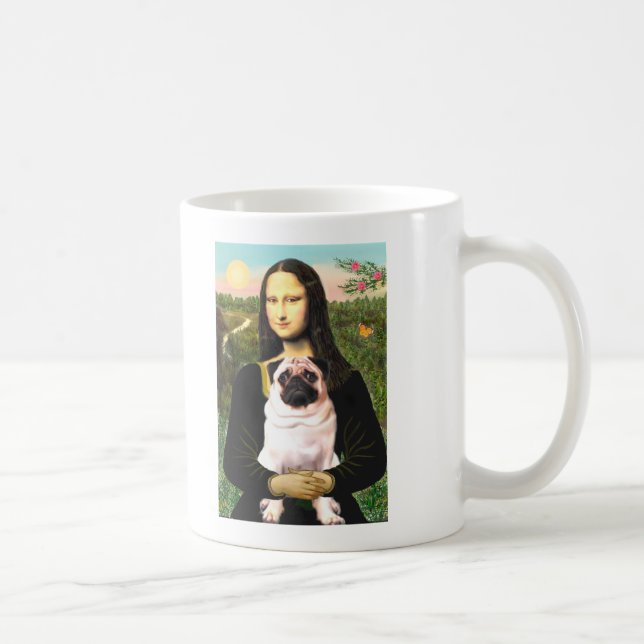 Mops 3 (fawn) - Mona Lisa Kaffemugg (Höger)