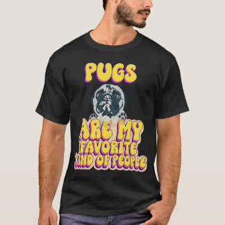 Mops är min favorit sorts människor söt mopshund v t shirt