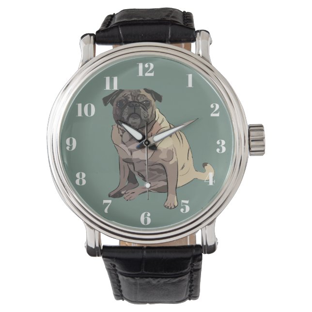 Mops Armbandsur (Framsida)