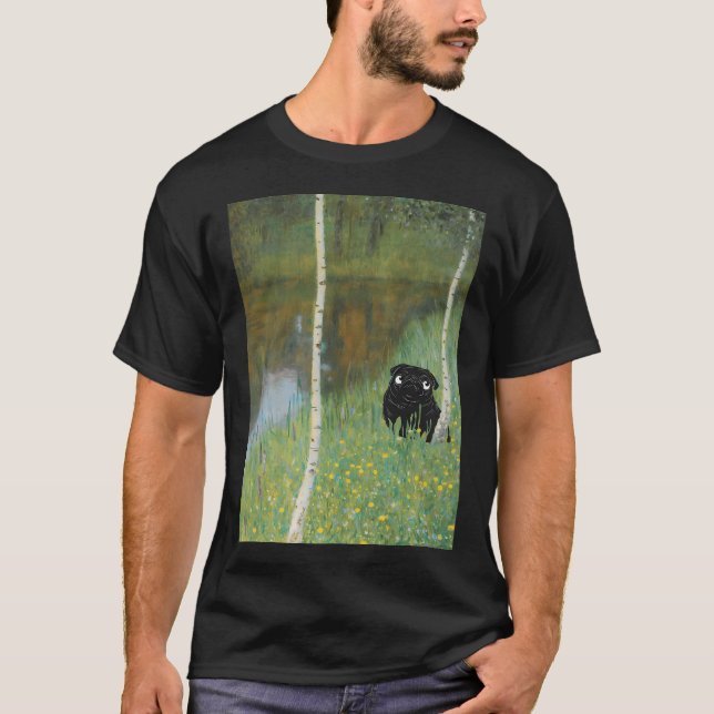 Mops av Klimts Björksjö T Shirt (Framsida)