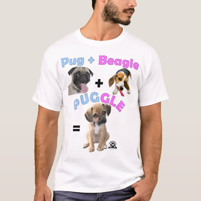 Mops + Beagle = Puggle Tröja (Framsida)