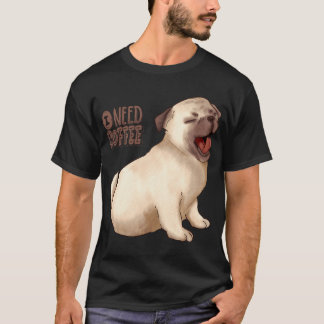 Mops behöver en kaffe t shirt