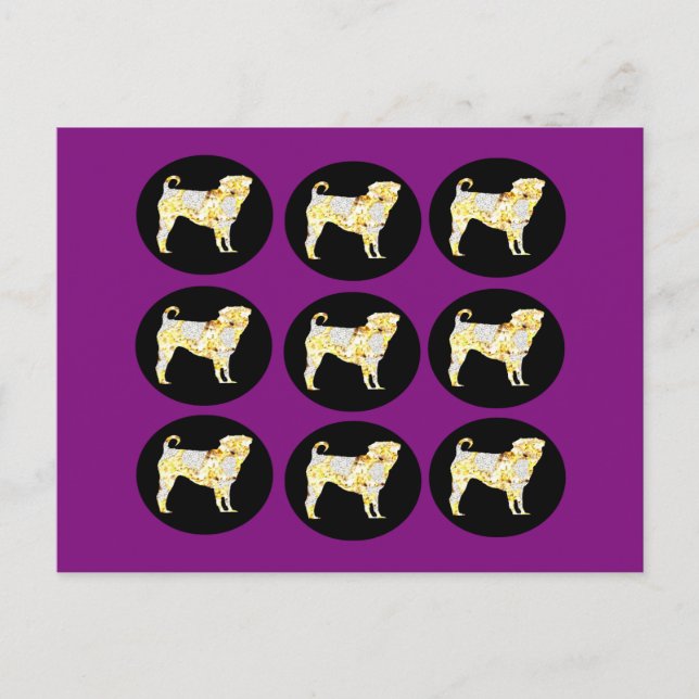 MOPS BLING! VYKORT (Framsida)