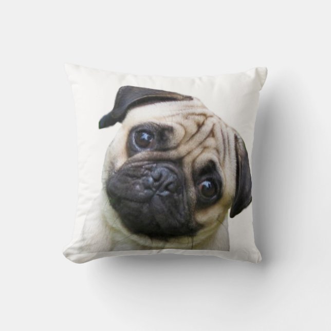 "Mops" designdekorativ kudde (Framsida)