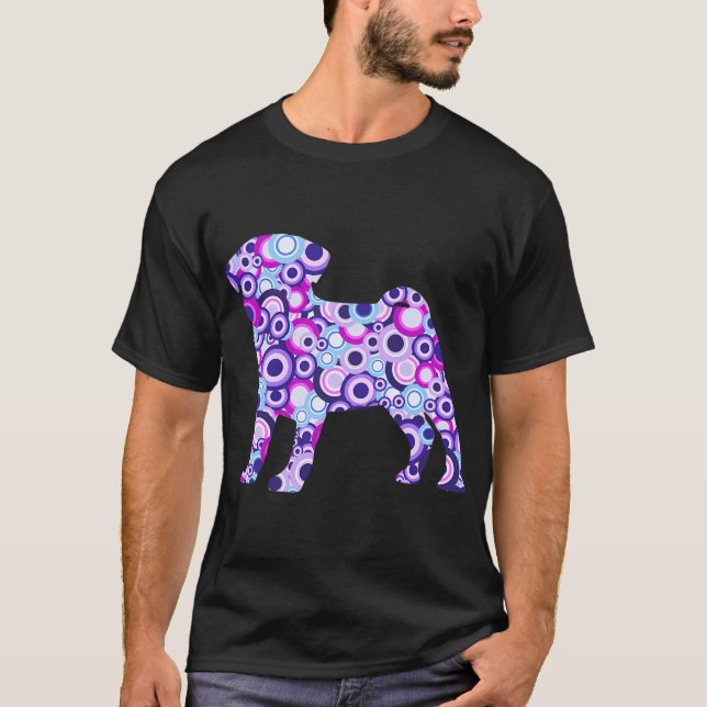 Mops - Djurkonst T Shirt (Framsida)